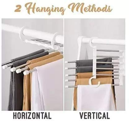 Multifunctional Wardrobe 5 Layers Pants Storage Rack Hangers Holders - Medaid International