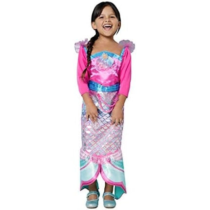 Amscan Girls Costume Barbie Rainbow Mermaid, Multi-Colour, 3-5 Yrs, 9903280 - Medaid - Lebanon