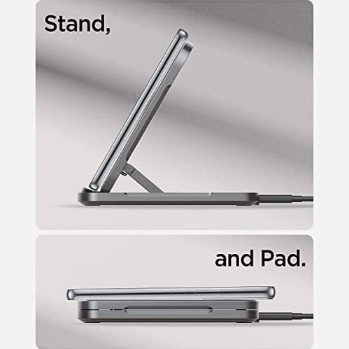 Spigen - ArcField PF2201 15W Wireless Charger, Durable Leather Design, Optimal Comfort