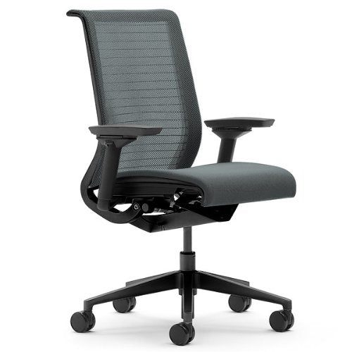 Steelcase Think Chair, Graphite 3D Knit Back with Graphite Fabric Seat - Medaid International