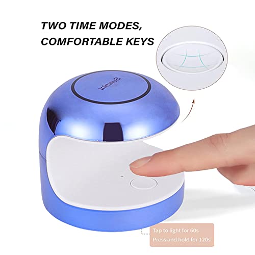 Aapie - Portable 18W UV LED Nail Dryer with USB Cable for Home & Travel