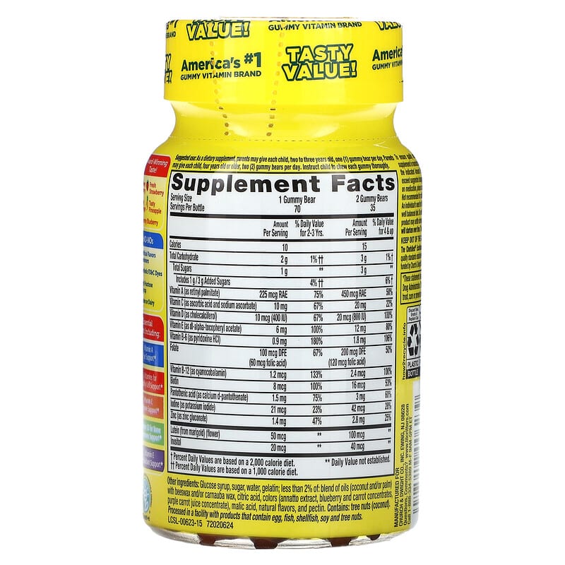 L'il Critters, Gummy Vites Daily Multivitamin, 70 Gummies - Medaid International