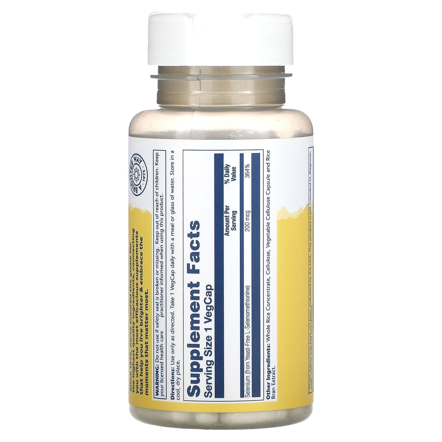 Solaray, Selenium, 200 mcg, 90 VegCaps - Medaid International