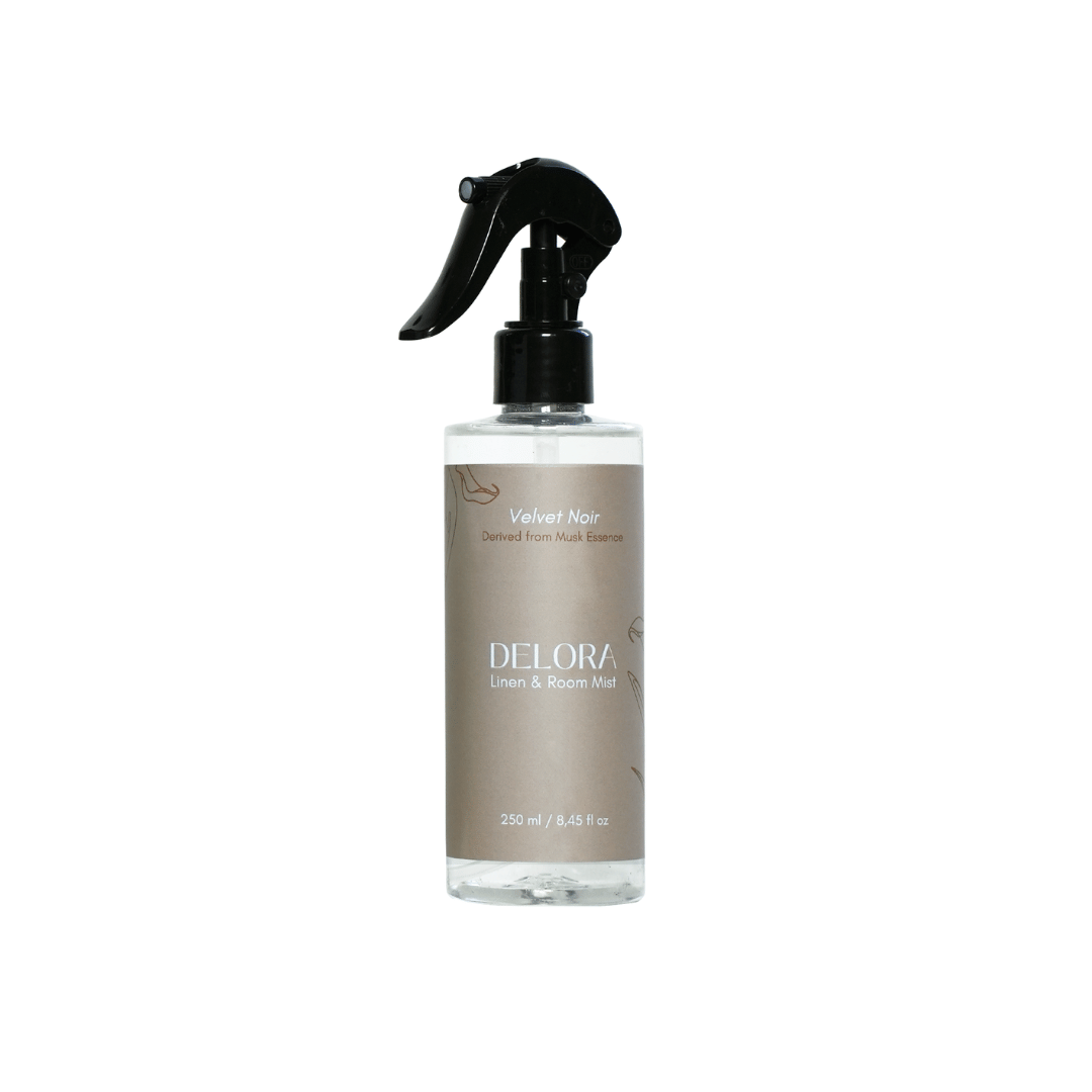 Delora Linen & Room Mist - Velvet Noir (Derived from Musk Essence)