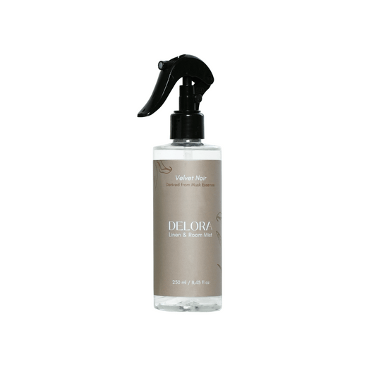 Delora Linen & Room Mist - Velvet Noir (Derived from Musk Essence)