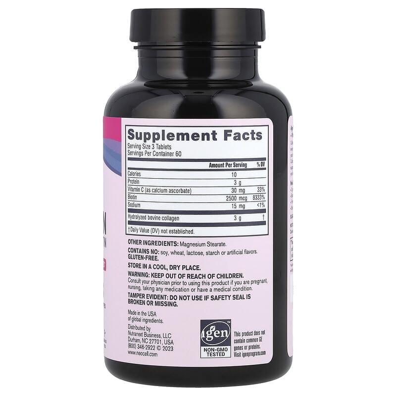 NeoCell, Super Collagen, + Vitamin C & Biotin, 180 Tablets - Medaid