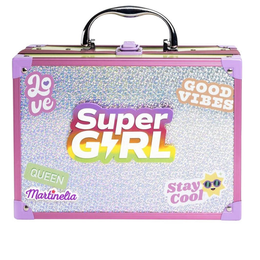 Martinelia Supergirl Makeup Case with Mirror and LED Lights - Medaid International