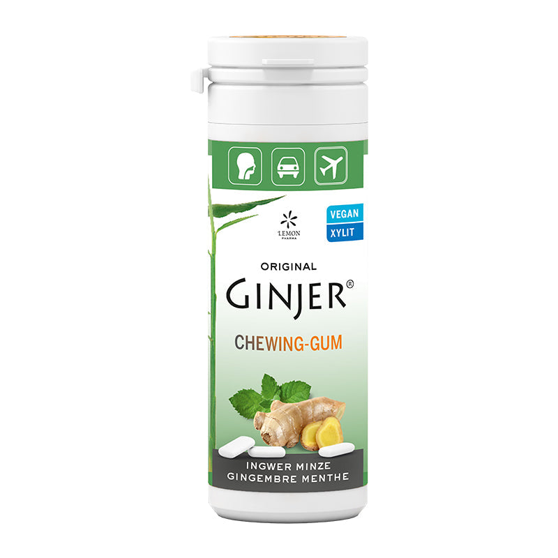 Ginjer Ginger Chewing Gum - Mint 20Pcs - Medaid