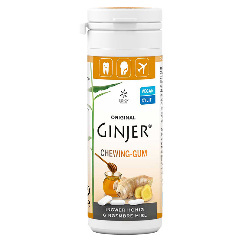 Ginjer Ginger Chewing Gum - Honey 20Pcs - Medaid