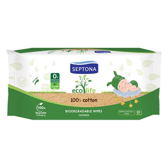 Septona Ecolife Baby 60 Wipes - Medaid