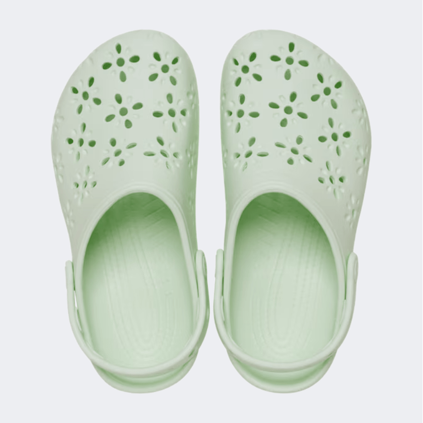 Crocs Classic Floral Cut Out Clog Unisex Lifestyle Jade Tint - Medaid International