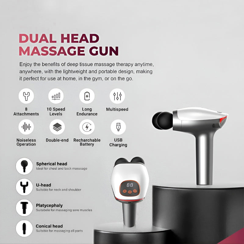 Double Head Massager Gun - Medaid International