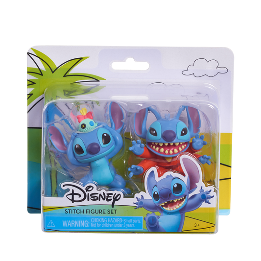 Disney Stitch Figure 2Pks  (Alien + Stitch w/Scrump) by Just Play - Medaid International