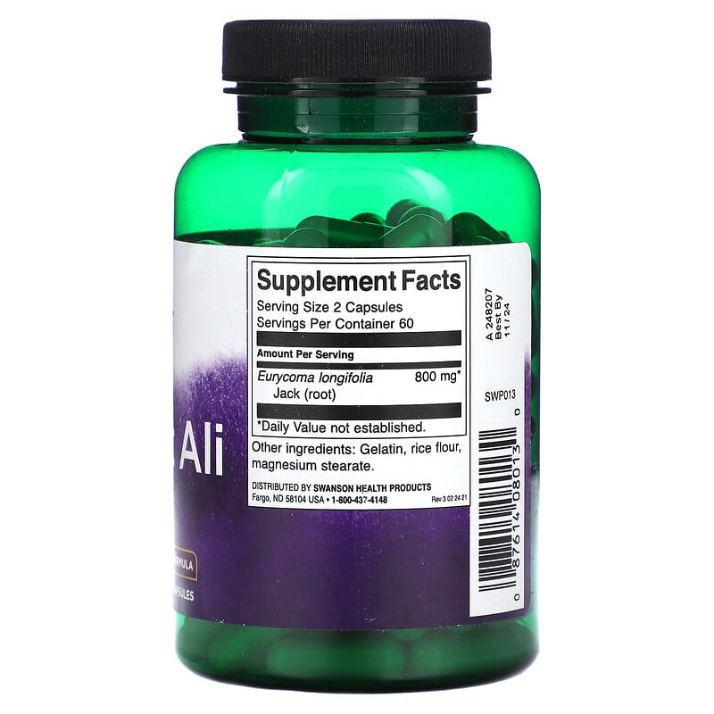Swanson, tongkat ali, 400 mg, 120 Tablets - Medaid International