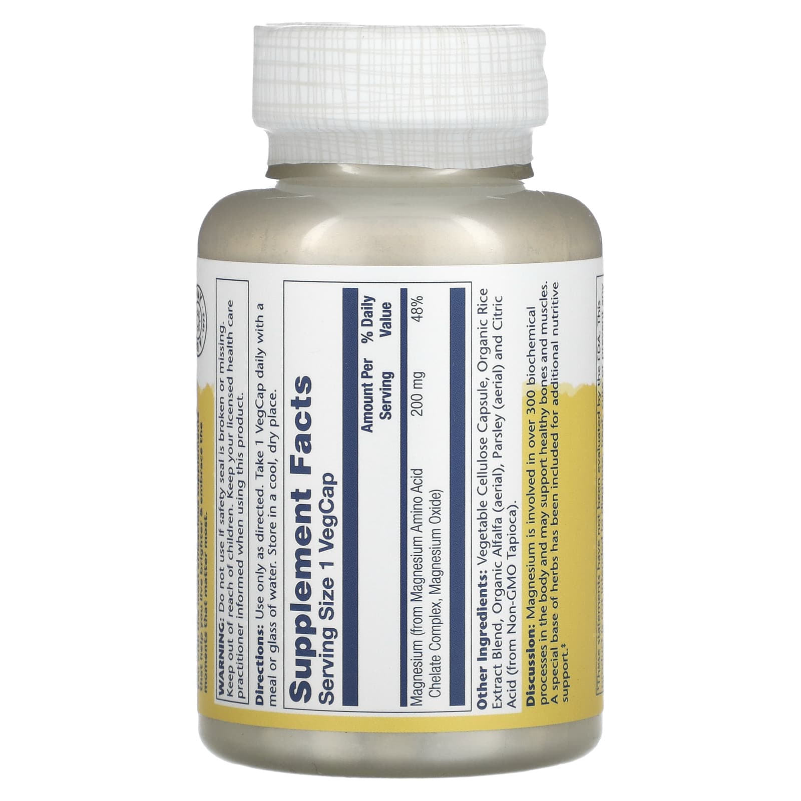 Solaray, Magnesium, 200 mg, 100 VegCaps - Medaid International