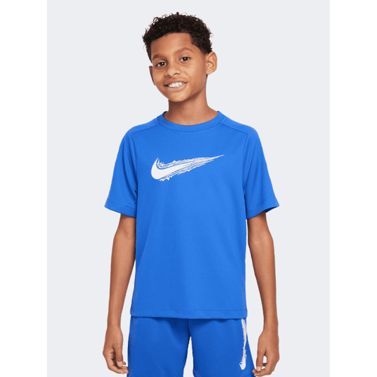 Nike Df Multi Boys Training T-Shirt Game Royal/White - Medaid International