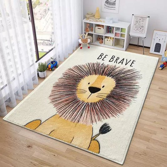 Baby Cashmere Rug 120x160 Be Brave Lion Nursery Decor