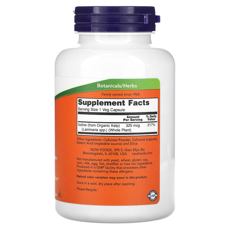 NOW Foods, Kelp, 250 Veg Capsules - Medaid International