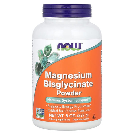 NOW Foods, Magnesium Bisglycinate Powder, 227 g - Medaid International