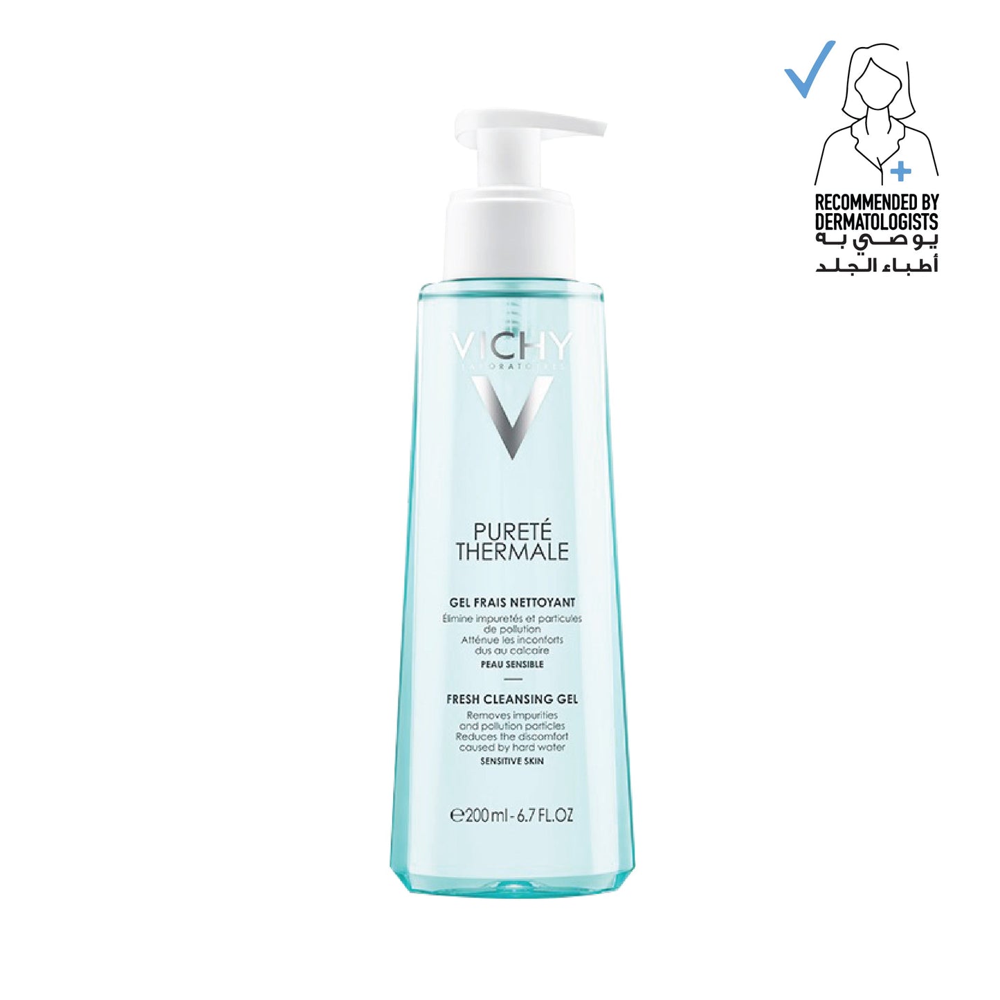 Vichy Purete Thermale Face Cleanser For Normal/Combination Skin - 200 ml - Medaid