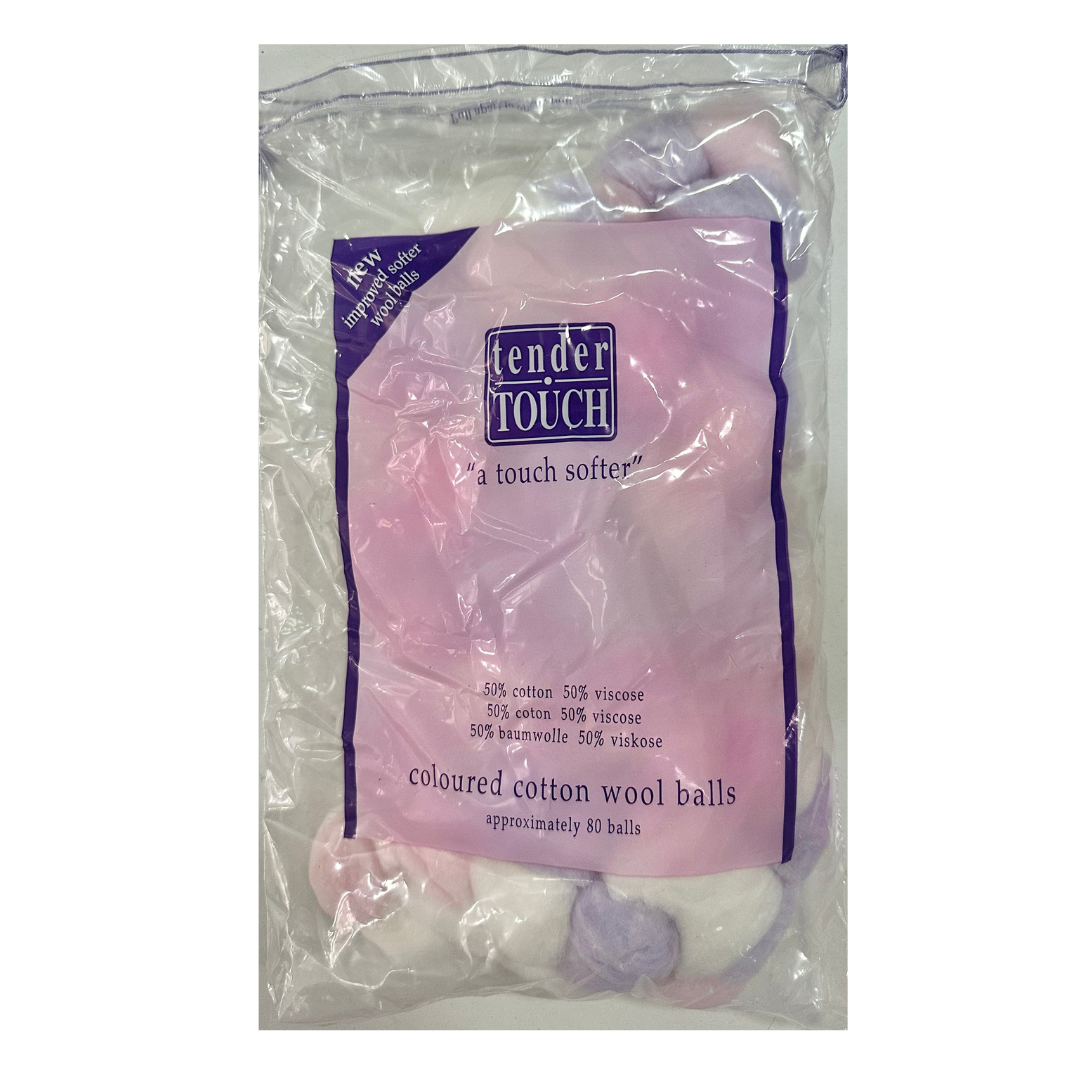 TENDER TOUCH Coloured cotton wool balls 80's - Medaid International