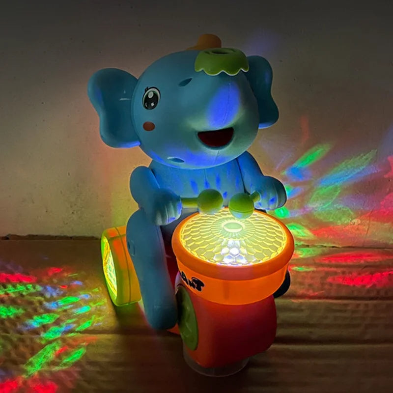 Musical Elephant Toy with Floating Ball and Lights