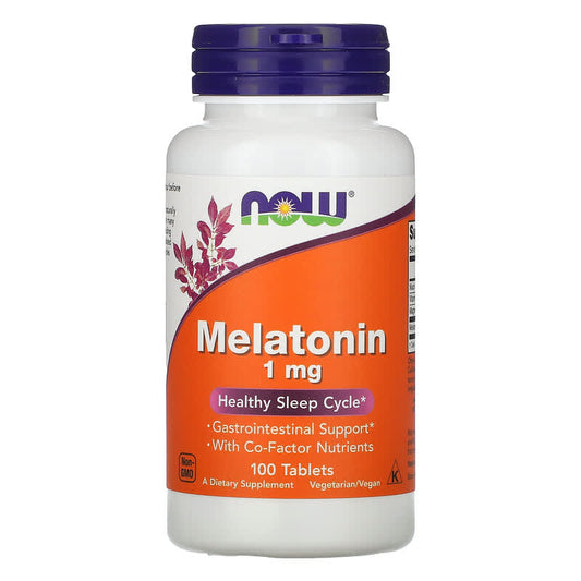 NOW Foods, Melatonin, 1 mg, 100 Tablets - Medaid International