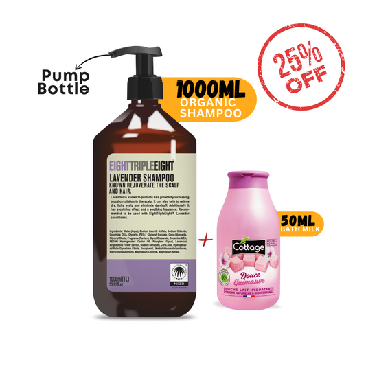 Lavender Shampoo + Marshmallow Body Milk - Medaid