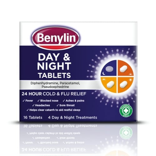 Benylin - Day & Night Cold & Flu Relief (16) - Medaid