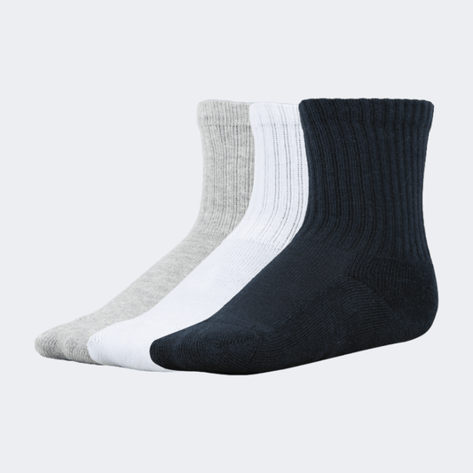 Top Ten Soft Kids Lifestyle Socks Black/White/Grey - Medaid International