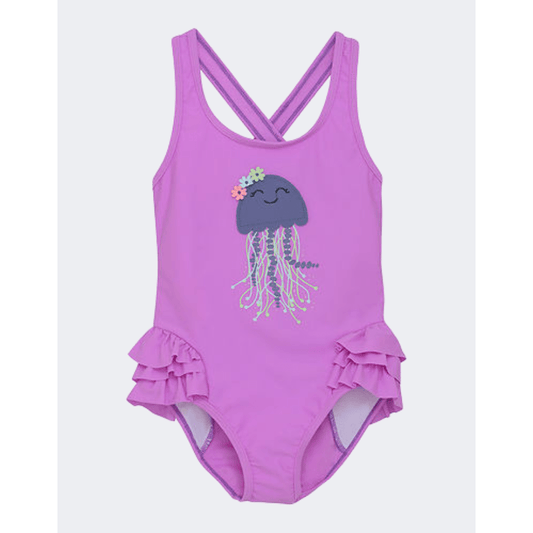 Color Kids Swimsuit Girls Beach Monokini Purple - Medaid International