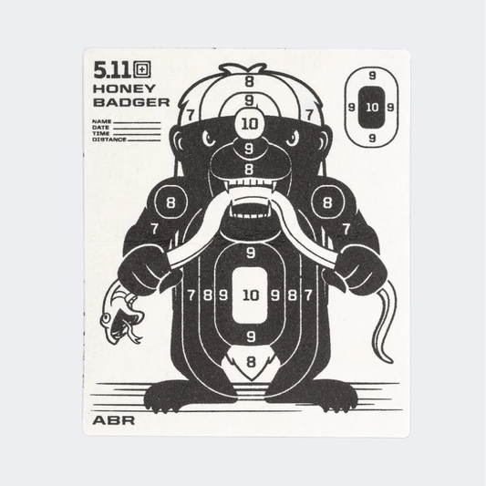 5-11 Target Badger Tactical Patches, Tags And Stickers Black/White - Medaid International