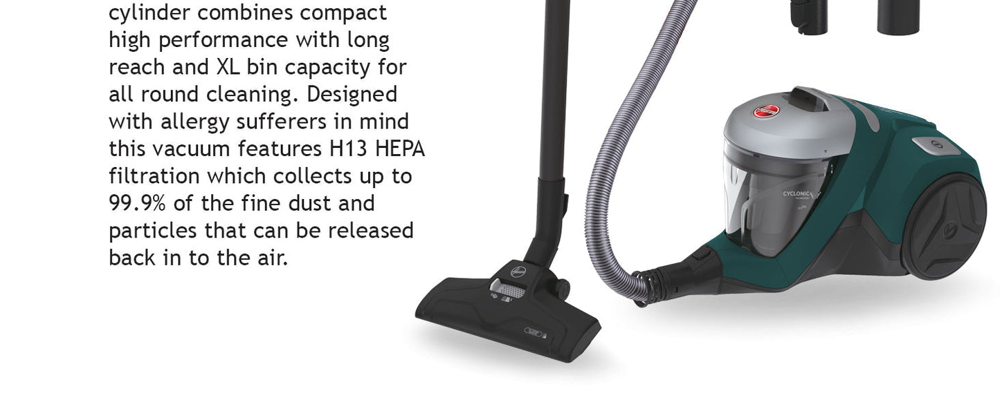 H-Power 300 Bagless Cylinder Vacuum Cleaner - Medaid International