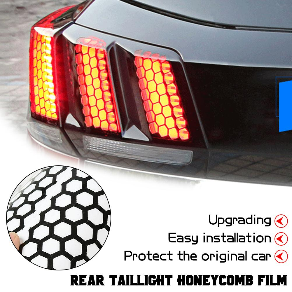 Universal Car Rear Tail Light Lamp Stickers Honeycomb - Medaid International