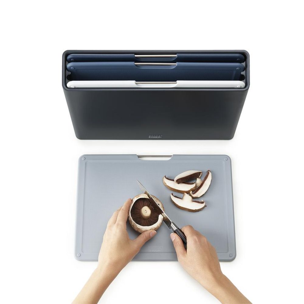 Folio‚Ñ¢ 4-piece Grey Chopping Board Set Large - Medaid International