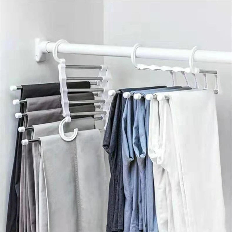 Multifunctional Wardrobe 5 Layers Pants Storage Rack Hangers Holders - Medaid International