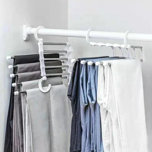 Multifunctional Wardrobe 5 Layers Pants Storage Rack Hangers Holders - Medaid International