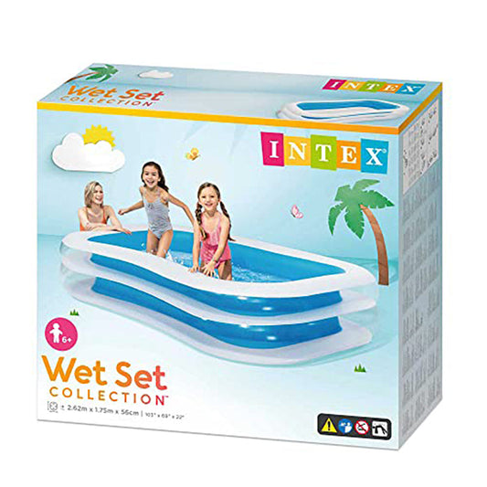 Inflatable Pool for Children Swimming Pool 262 x 175 x 56 cm - Medaid International