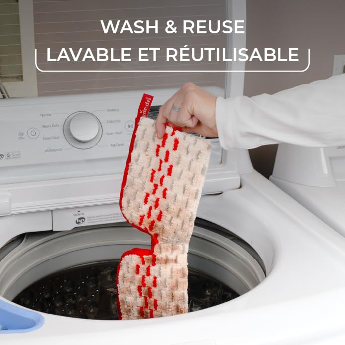 Vileda Promist Max Spray Mop - 360 Degree Swivel, Red, Cotton Head, Multiple Surfaces - Medaid International