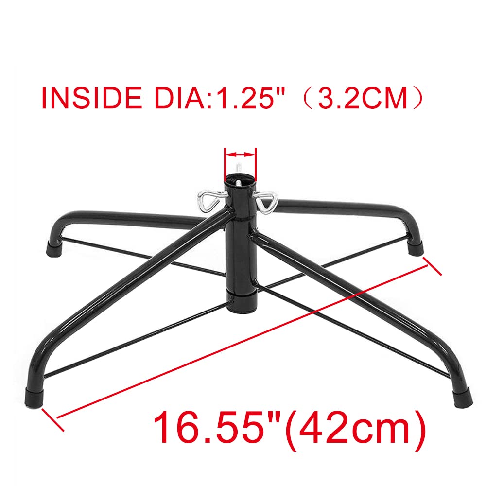 Christmas Tree Stand for Artificial Tree Folding Stand, Replacement Xmas Tree Stand Base for 4 Ft to 7.5 Ft Artificial Trees,Fits 0.5-1.25 Inch Tree Pole - Medaid International