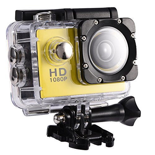 Serounder - 1080P Action Camera Kit, 12MP, 30m Waterproof, Full LCD Display