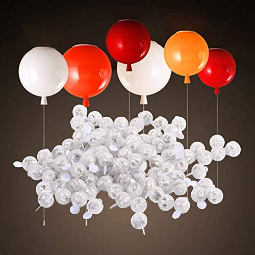 Strnek - 100pcs Round LED Flash Ball Lamps for Party & Wedding Decor, Long Standby