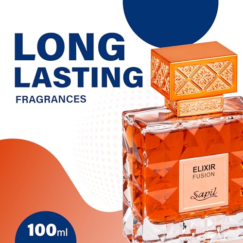 Sapil Elixir Fusion Unisex Eau De Parfum – Floral Fruity Blend with Biscuit, Vanilla & Cinnamon – Long-Lasting Luxury Niche Perfume for Men & Women – 3.38 oz - Medaid International