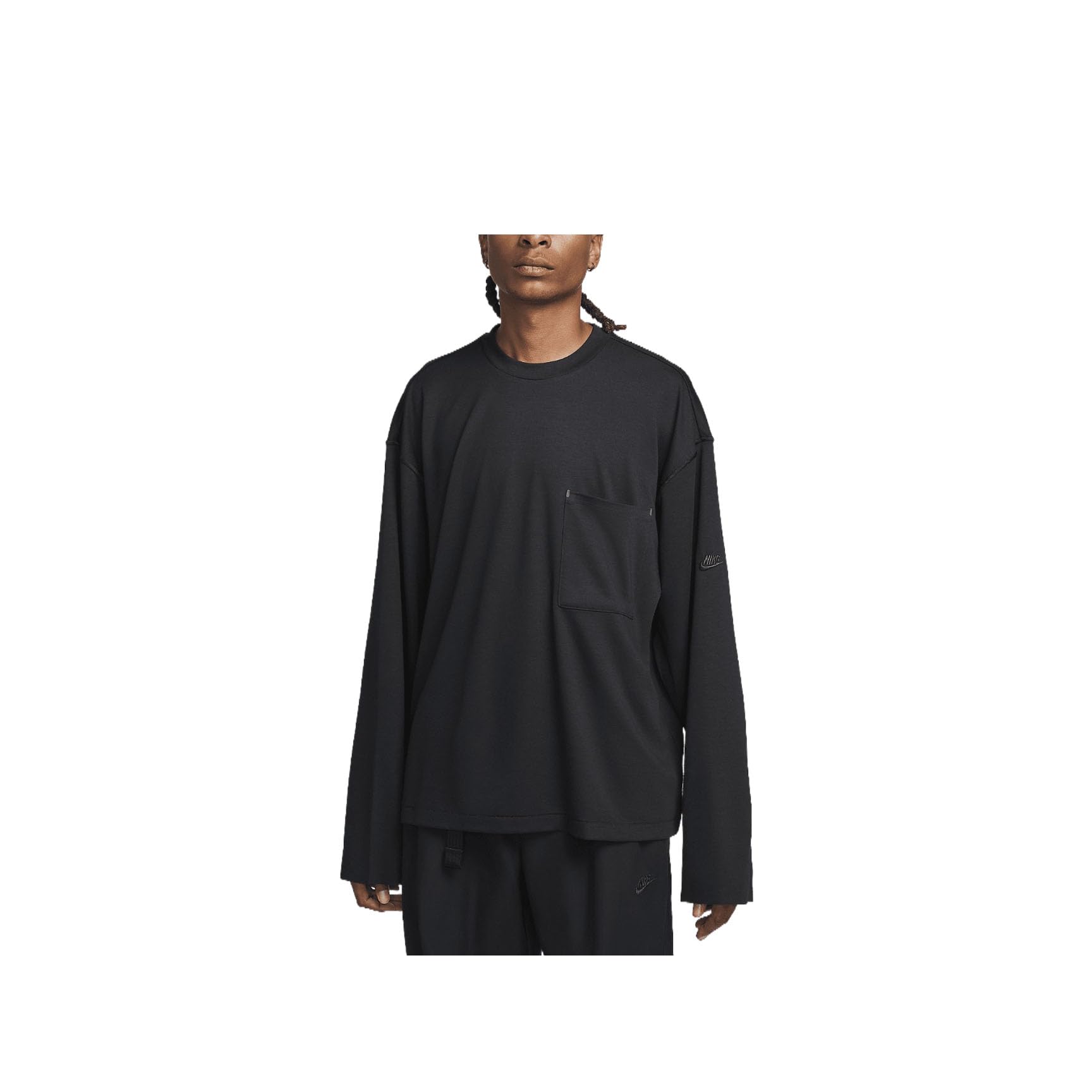 Nike Sportswear Dri-FIT Tech Pack Men's Long-Sleeve Top (Black, FB7819-010) Size Medium - Medaid International