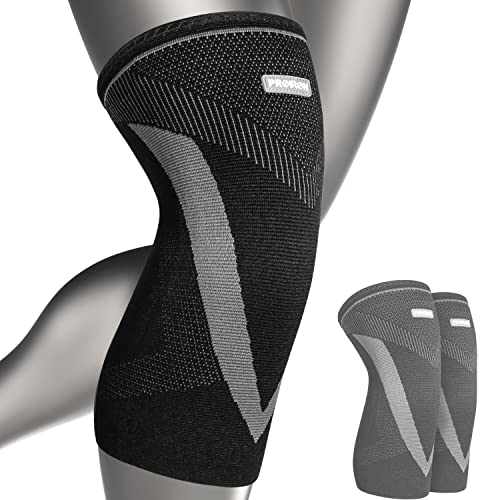 Proiron - Knee Compression Sleeves, V-Shape Support, Pain Relief, 2 Pack, XXL