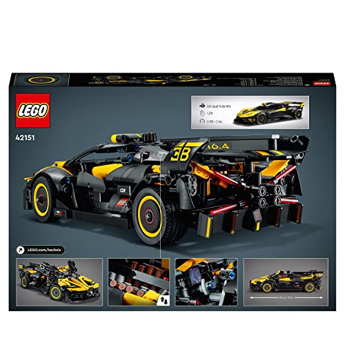 LEGO 42151 Technic Bugatti Car Toy Car Racing Model Car Collectible Iconic Vehicles from 9 Years Old - Medaid International