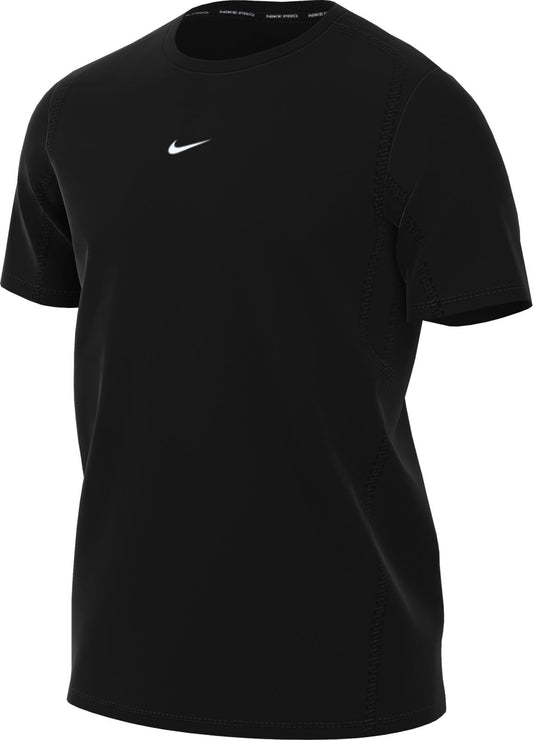 Nike Men's Pro Dri-Fit Slim Short Sleeve Top, Black/White - Medaid International