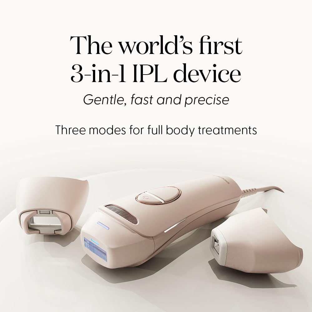 Smoothskin Pure Switch IPL Laser Hair Removal with Sapphire Pro Ice Cooling in Soft Pink, The World’ First 3-in 1 IPL, for Body, Face, Bikini, Alternative to Laser, Corded - Medaid International