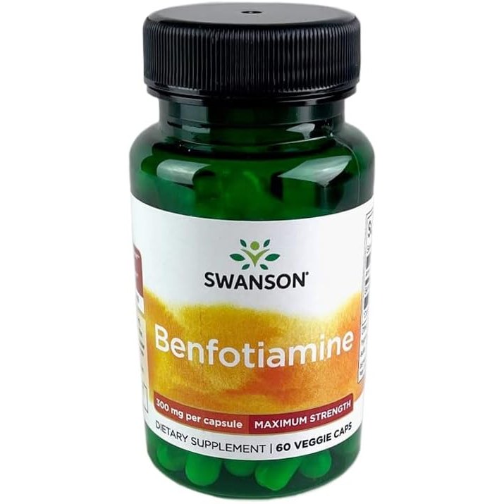 Swanson, Benfotiamine, High Potency, 300 mg, 60 Capsules - Medaid International