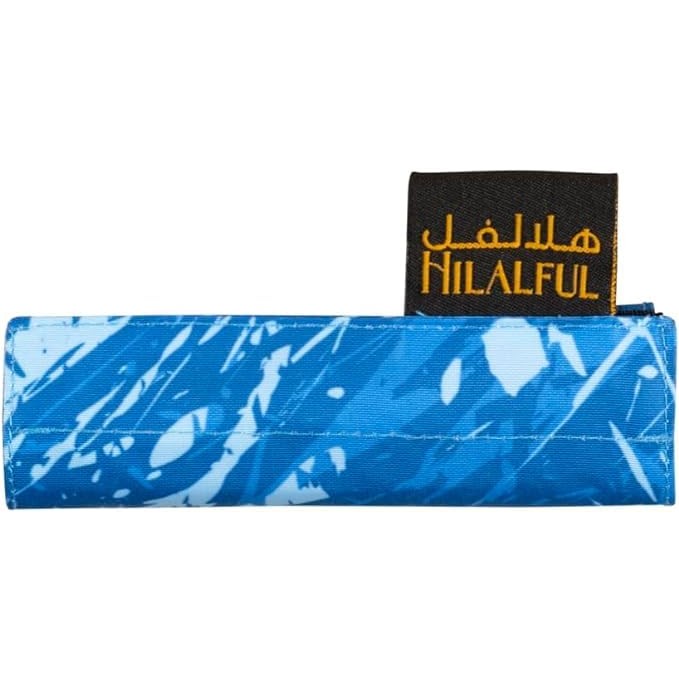 HILALFUL Roll Out & Pray - Electric Blue | Muslim Praying Rug for Kids & Children | Water Resistant | Anti-Slip | Islamic Gift for Eid, Ramadan | for Travel | Lightweight - Medaid International